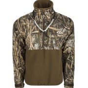 Drake Waterfowl Men's MST Guardian Eqwader Flex Fleece Quarter-Zip Pullover Mossy Oak Bottomland LARGE