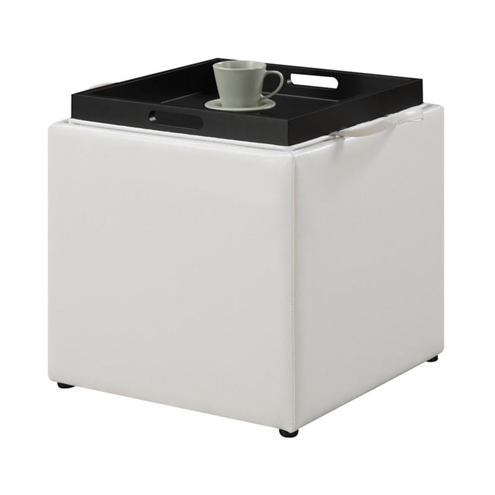 Convenience Concepts Designs4Comfort Park Avenue Single Ottoman with Stool , Multiple Finishes