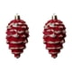 thumbnail image 2 of Adornos Colgantes Flocados Para Ventanas De Rboles De Navidad, Flocados, 2 Pulgadas, Tamao Pequeo, Para Colgar En Rboles De Navidad, Para Colgar En Ventanas, Paquete De 1, Rojo, UKHBMC, 2 of 8