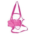 thumbnail image 3 of DALIX Clear Transparent Shopping Bag Security Work Tote (Zippered) in Hot Pink, 3 of 3