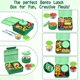 thumbnail image 2 of Set de loncheras Bento Aimsnk Kids con termo para sopa, 240 ml, color verde, 2 of 8