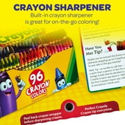 Crayola Crayon Set, 96 Ct, Classroom Must Haves, Back School Supplies for Teachers and Students, Coloring Gift for Kids, Ages 4+