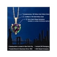 thumbnail image 2 of Gem Stone King 14K Yellow Gold Green Mystic Topaz Pendant Necklace for Women | 2.20 Cttw | Gemstone November Birthstone | Heart Shape 8MM | With 18 inch Chain, 2 of 6