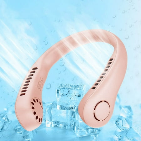 

Portable USB Fan Neck Portable Rechargeable Effect Neck Protector Hand Cooler Hands Free Bladeless Fan Wearable Quiet Fan For Outdoor Indoor Birthday Gifts For Men Women 1800mah Battery