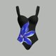 thumbnail image 4 of Traje de baño para mujer Bikini de dos piezas de moda para mujer Estampado de flores Traje de baño deportivo ajustado de dos piezas Trajes de baño para mujer, 4 of 7