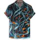 thumbnail image 3 of Camisa con estampado 3D de hongo crisantemo y limón para hombre, camisas hawaianas de verano, blusas playeras de manga corta con solapa y botones, blusa Aloha, 3 of 5