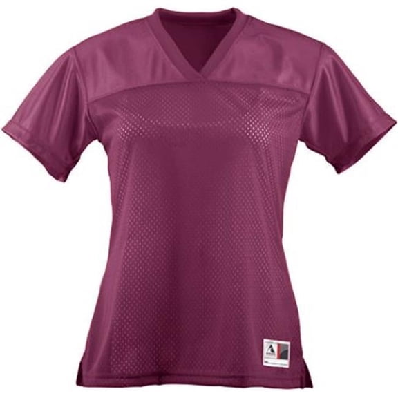 Augusta 250A Ladies Junior Fit Replica Football Jersey, Maroon, XL