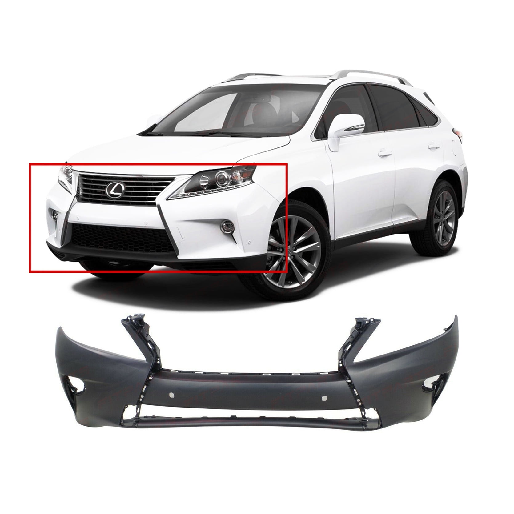 Front Bumper Cover for 20132015 Lexus RX350 RX450h Jpn Built w/Park