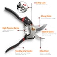 thumbnail image 2 of KIMHY Garden Tools Set 5, 8.3" Pruning Shears, 7.48" Garden Share, Gardening scissors Clipper, Sharp Blade Saws for Branches, Plant, Flower, Fruit, 2 of 8