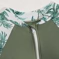 thumbnail image 4 of Busydd Swimming Suit for Girls 7-14 Years Fashion Floral Print Sun Protection Wetsuit Long Sleeve Zipper Tops and Shorts Girls Two Piece Swimsuits with Built in Bra 7 Years, 4 of 7