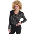 thumbnail image 1 of Sandy Cropped Leather Jacket Grease Sandra Dee Olsson Carnival Movie Greese, 1 of 2