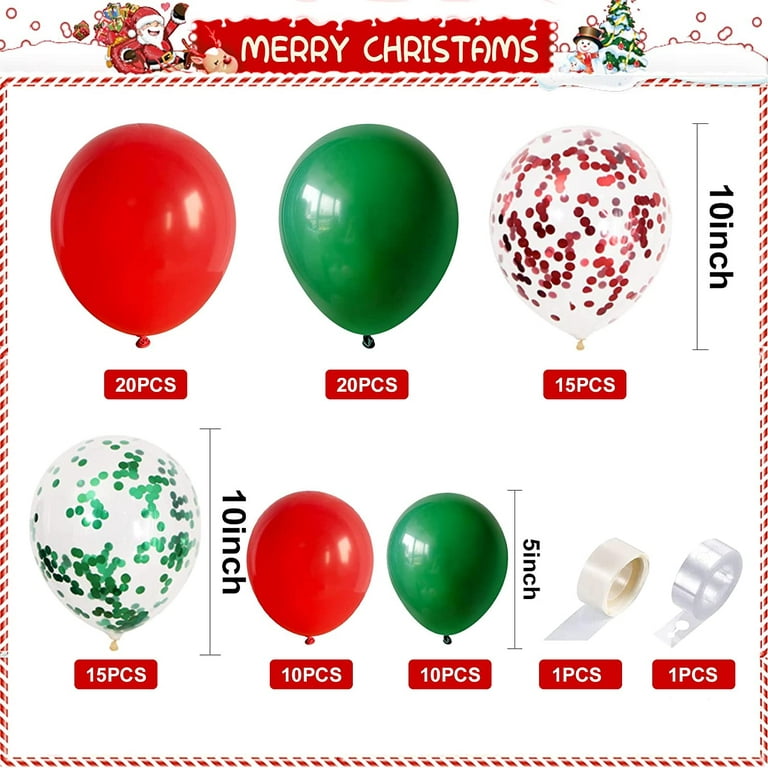 92 Pcs Christmas Balloon Garland Arch Kit