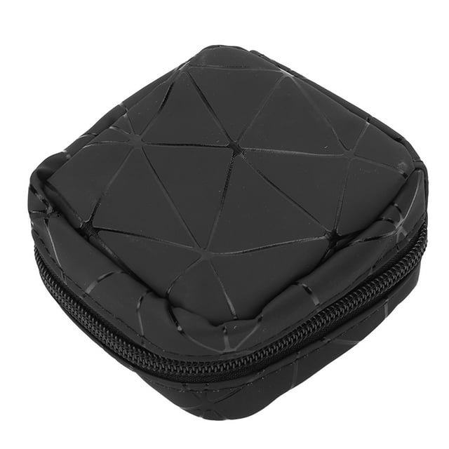 Pequeña Bolsa De Lápiz Labial, Portátil, Ahorro De Espacio, Impermeable, De Cuero PU, Con Cremallera, Mini Bolsa De Lápiz Labial De Viaje, Ligera Para Mujeres Para Viaje