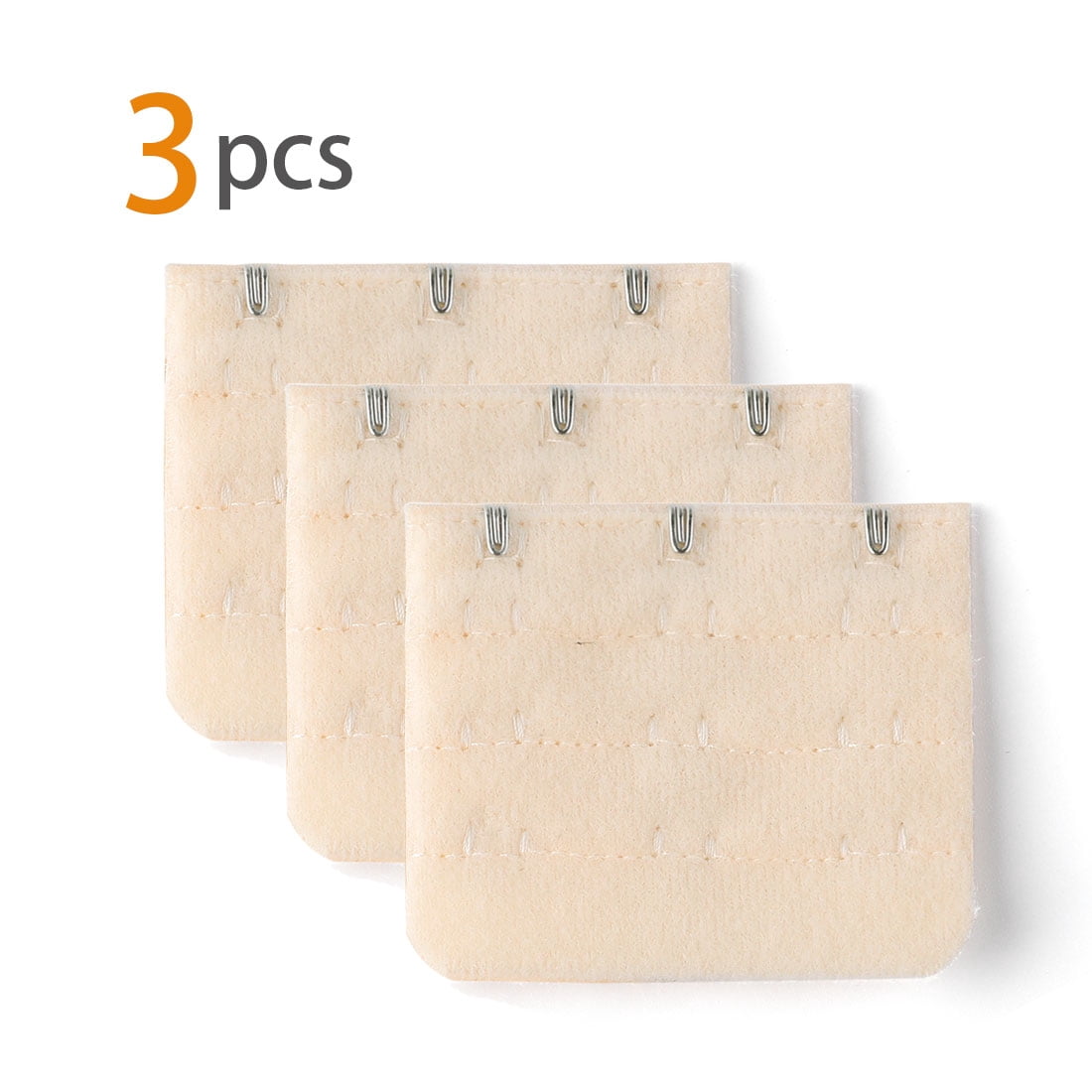 Unique Bargains Women's Bra Extender Strap Extension Buckle 3 Hooks 3 Rows