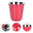 thumbnail image 1 of FUTUREORYY 1Pc Espresso Metal Cup Insulated Cup Simple Design for School Use, 1 of 5