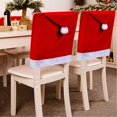 thumbnail image 1 of nipocaio Christmas Chair Back Covers Set of 6, Christmas Dining Chair Cover Removable Washable Dining Chair Slipcover for Dining Room Kitchen Living Room, 1 of 5