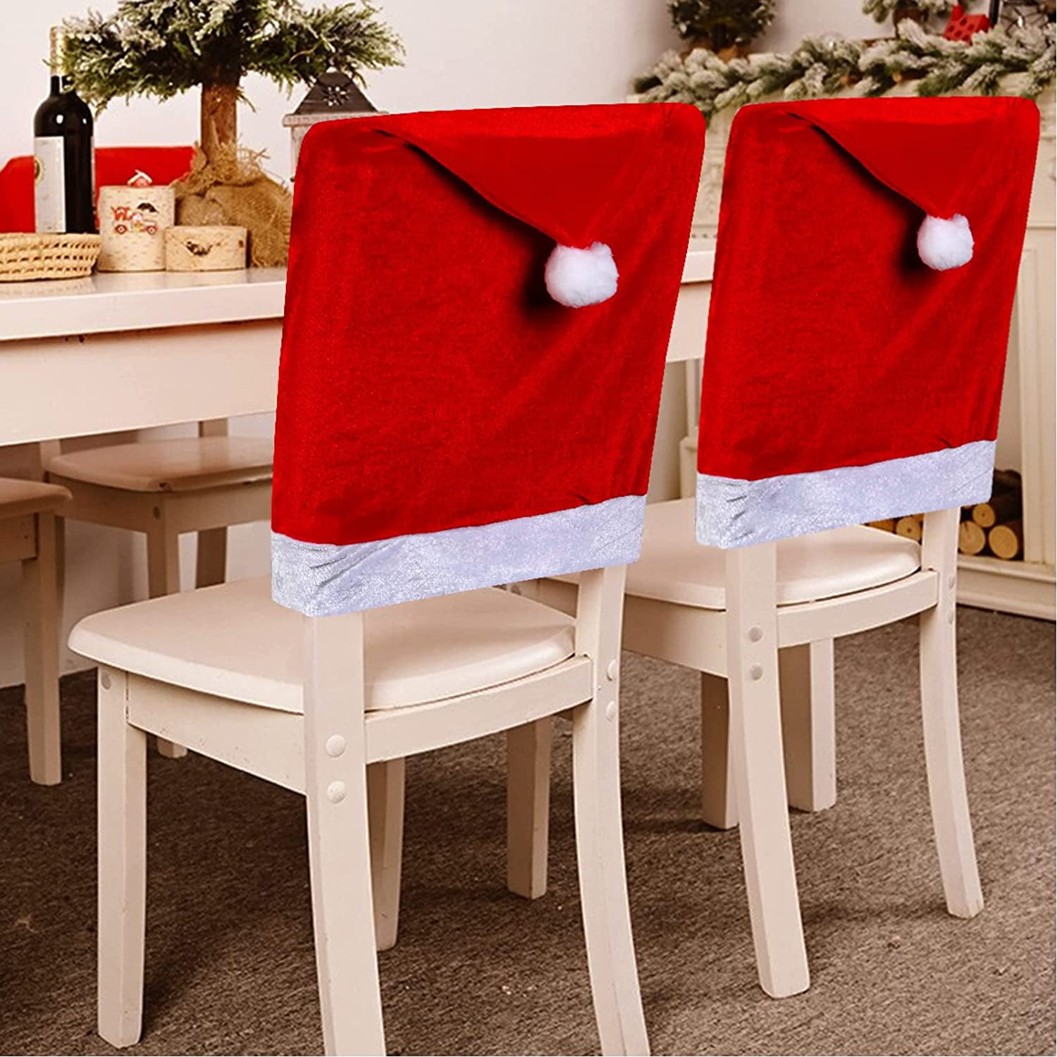 Christmas kitchen chair covers hotsell