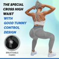 thumbnail image 3 of Tik Tok Leggings Leggings de yoga para mujer Gimnasio Anticelulítico Fitness Pantalones de levantamiento de glúteos, 3 of 5