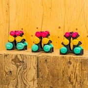 PRISP Dumbbells Set with Rack, 3 Pairs of Neoprene Free Weights with Stand