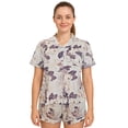 thumbnail image 1 of HITIME Pijama para Mujer de Seda de Leche Talla L, Conjunto de Short y Playera, Tela Ultra Suave y Transpirable, Comodidad de Lujo para Dormir o Lounge, 1 of 7
