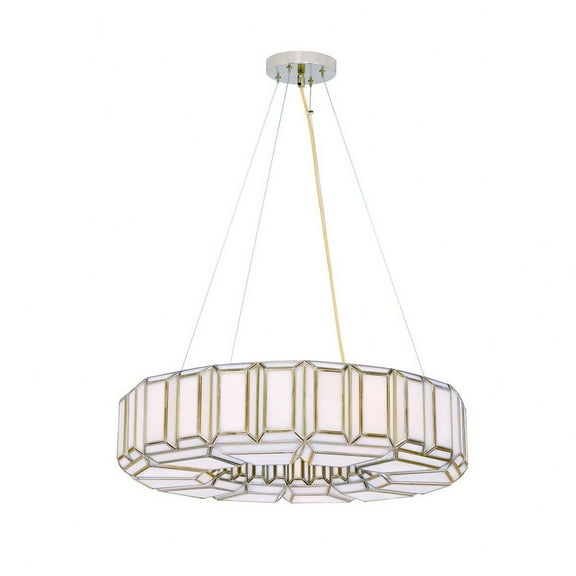46468-017 Eurofase Lighting Belmont - 8 Light Chandelier In Contemporary Style-7 Inches Tall and 28 Inches Wide