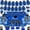 A001- Blue, variant on 2026 Graduation Decorations, Graduation Party Decorations, Blue and Black Balloons, Congrats Grad Banner, Graduation Photo Props, Photo Booth Props, Class of 2026 Banner, 12 In,