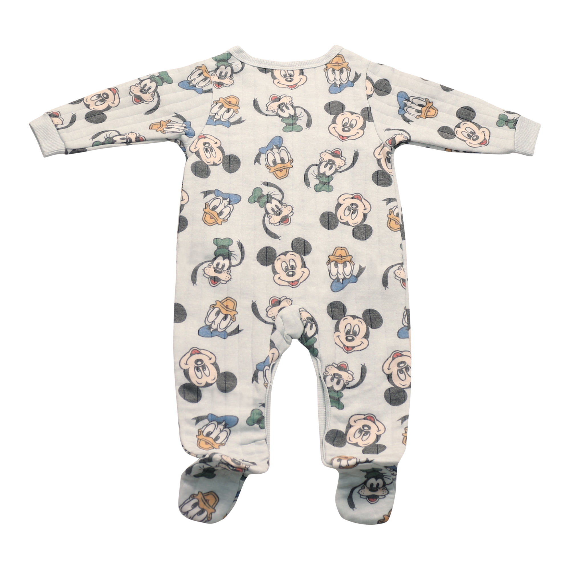 Disney Clothes Baby Boys 2-Pack Quilted Footed Coveralls - Mickey Mouse, Winnie the Pooh and Dumbo (0/3M-6/9M)