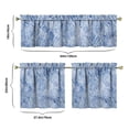 thumbnail image 6 of Bright Garden Print Kitchen Curtains Set - 3 Piece Rod Pocket Tier Curtains, 6 of 6
