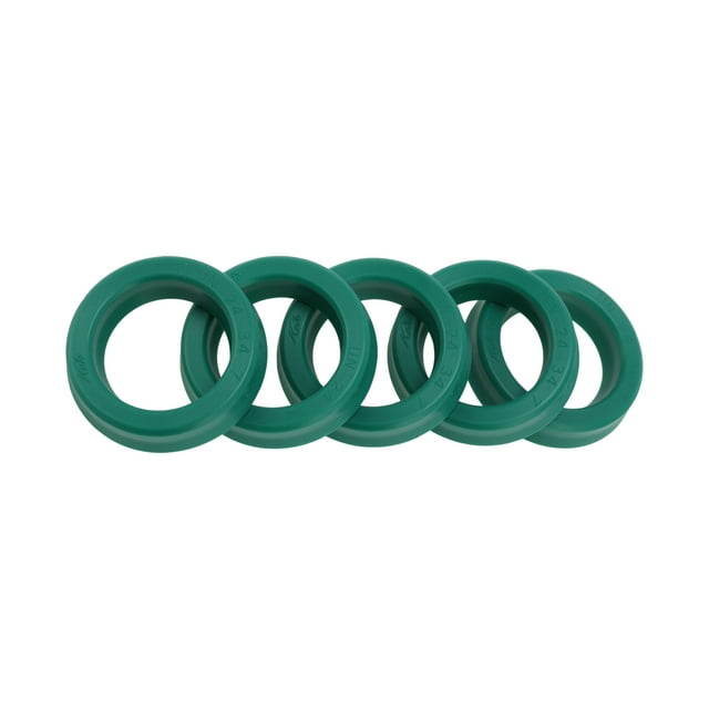 Anillo de Sello de Aceite Universal Labio UN de Unique Bargains Sello de Eje Rotativo 24x34x7mm Alta Presión TPU Verde 5 Pcs