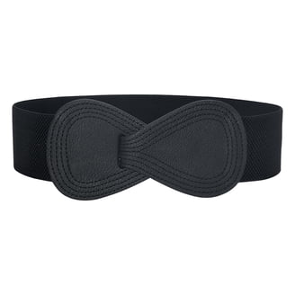 Generic Vintage Women Stretchy Wide Belt Chunky Buckle  display picture 2