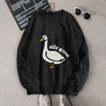 thumbnail image 2 of EHQJNJ Sweat-Shirt Blanc pour Femmes Mode Mignon Imprimé Sweat-Shirt Manches Longues Décontracté Col Rond Sweat-Shirts Graphiques Confortables Sweat-Shirt Col Rond Blanc, 2 of 3