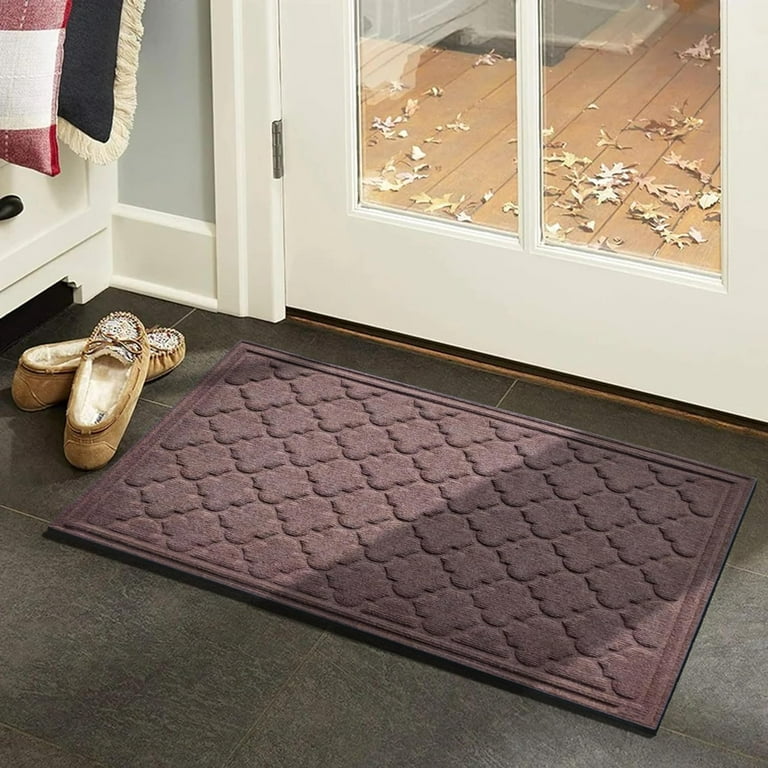 A1hc New All Weather Superior Dirt and Moisture Absorbing Polypropylene Door Mat with Non-Slip Backing for Inside Outside Use