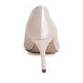 thumbnail image 2 of Lauren Lorraine Carolyn Big Jewel Embellished Pointed Toe Low Heel Formal Pumps (Ivory, 8.5), 2 of 5