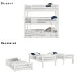 Better Homes & Gardens Tristan Kids' Convertible Triple Bunk Bed, Twin