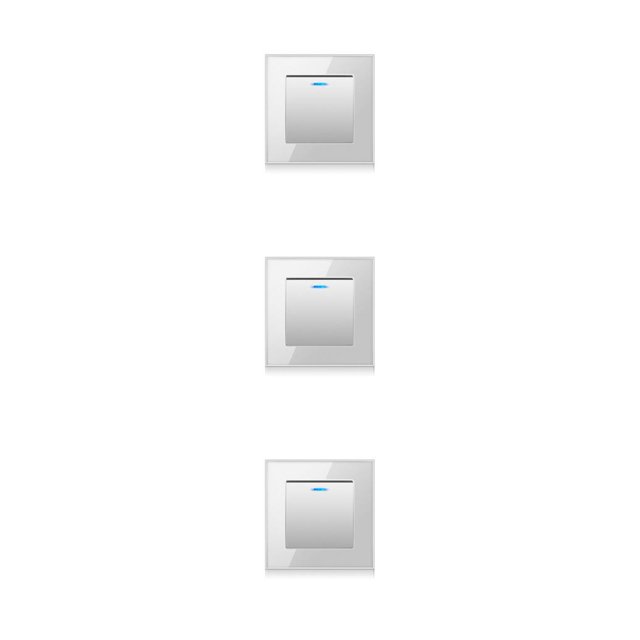 Naiovety Panel de luz Lámpara Interruptor Suministros para el hogar Accesorios para el hogar Controlador de linterna Instalación práctica Type1 NO1
