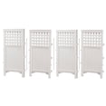 thumbnail image 2 of Suncast Outdoor Garden Yard 4 Panel Screen Enclosure Gated Fence, White (5 Pack), 2 of 6