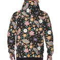 thumbnail image 7 of Honeii Floral Insects Pattern Mens Hoodies Men's Loose Sleeve Sweatshirt,Pullover Hooded Sweatshirt for Men,Essentials Hoodie-4X-Large, 7 of 7