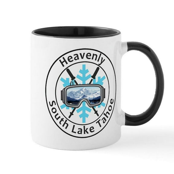 CafePress - Heavenly Ski Resort South Lake Tahoe Ca Mugs - 11 oz Ceramic Mug - Novelty Coffee Tea Cup