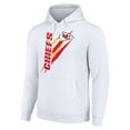 thumbnail image 2 of Unisex Starter White Kansas City Chiefs Color Scratch Fleece Pullover Hoodie, 2 of 3