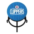 thumbnail image 5 of Trademark Gameroom Los Angeles Clippers City Black Ribbed Barstool, 5 of 5