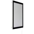 thumbnail image 1 of Displays2Go, LED Lightbox with Magnetic Frame, Portrays 22” x 28” Graphics, Aluminum - Black (MNFR28BW), 1 of 1