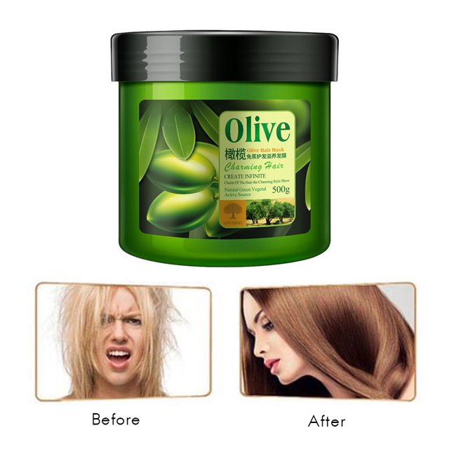 Acondicionador Para El Cabello 500 Ml Aceite De Oliva Mascarilla Para El Cabello Hidratante Nutrición Profunda Frizz Cabello Seco Dañado Acondicionador Para El Cabello ANGGREK Otros