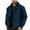 Dark Blue, variant on Men's Winter Jacket with Hood and Zip, Thick -Lined Windproof Transition Coat with Multiple Pockets, Casual Hooded Work Cargo Jacket for Men