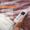 thumbnail image 3 of Heated Throw Blanket - Thick Tufted Electric Blanket Throw with 10 Heating Levels and 10 Time Settings,   Machine Washable Fast Heating Blanket Throw 50"×60", 3 of 5