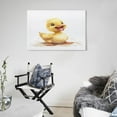 thumbnail image 5 of Cute Watercolor Yellow Duck Wall Art for Living Room Cute Duck Gifts Canvas Wall Art Bath Laundry Home Decorations Canvas Prints 12x18inch Ready to Hang Wall Pictures Home Decor, 5 of 8