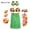 Green, variant on 1 Set 60cm Adult Party Hawaii Dress Hula Grass Skirt