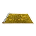 thumbnail image 2 of Ahgly Company Machine Washable Indoor Round Persian Yellow Traditional Area Rugs, 5' Round, 2 of 4