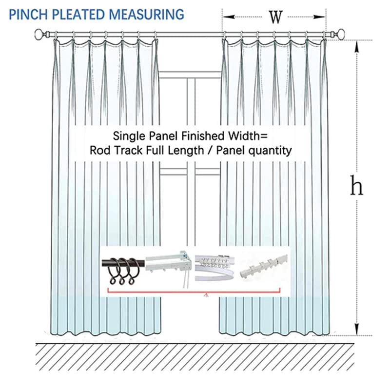 Linen Textured Pinch Pleat Curtain for Living Room, Room Darkening Window Curtain Panel for Bedroom, Privacy Drape with Double Layer (72 x 84 Inches, 1 Panel, Sand Beige) outdoor curtains