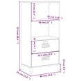 thumbnail image 4 of vidaXL Bookcase VIKEN Anthracite Grey 60x35x123 cm Engineered Wood, 4 of 5