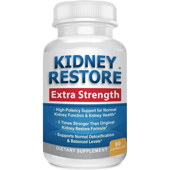 Kidney Restore Extra Strength - Kidney Cleanse Detox & Repair, 90 Capsules